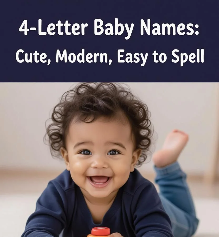 4-Letter Baby Names: Cute, Modern, Easy to Spell