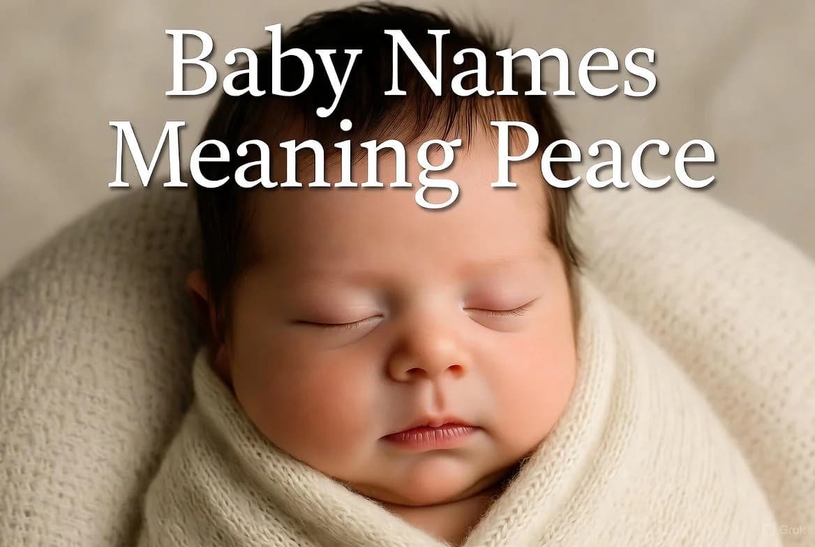 Baby Names Meaning Peace: Calm & Serene Choices